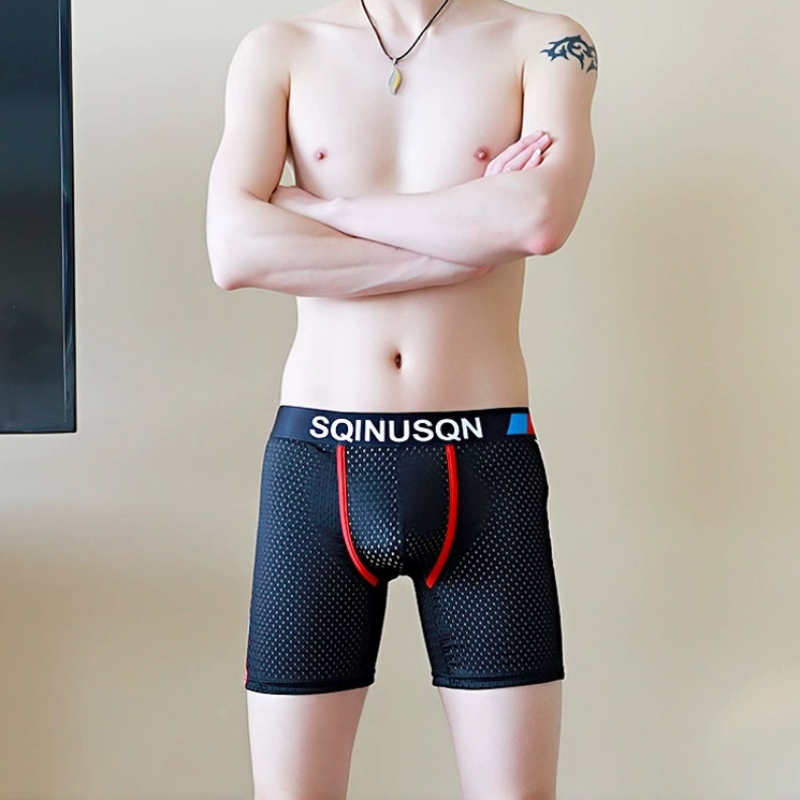남성용 아이스 실크 메쉬 복서 브리프 M-3XL 통기성 - Mesh Sport Boxer 리뷰 및 가격